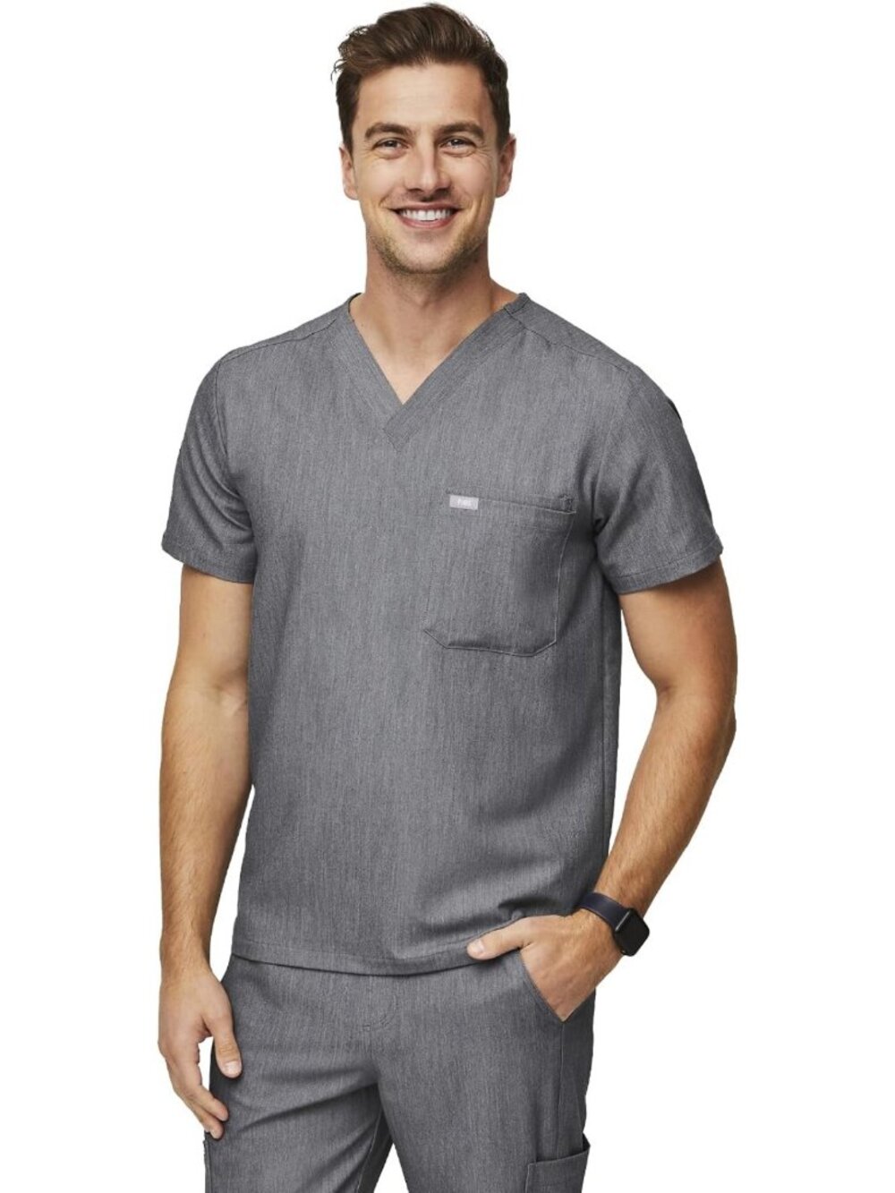Men's Leon Scrub Top - Comfortable, Stylish Medical Uniform, Perfect for